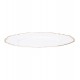 Sousplat 33cm Marselha Branco Com Bordas Douradas